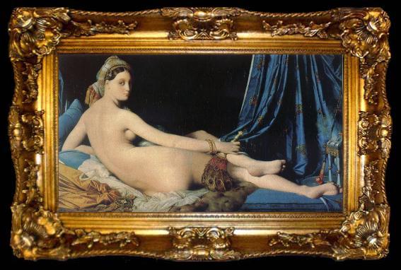 framed  Jean Auguste Dominique Ingres grande odalisque, ta009-2